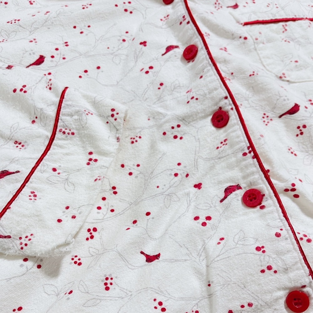 Holiday Button Up Matching Pj Set - image 2